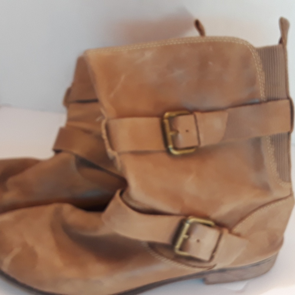 Montana Leather Ankle Boots,  9.5